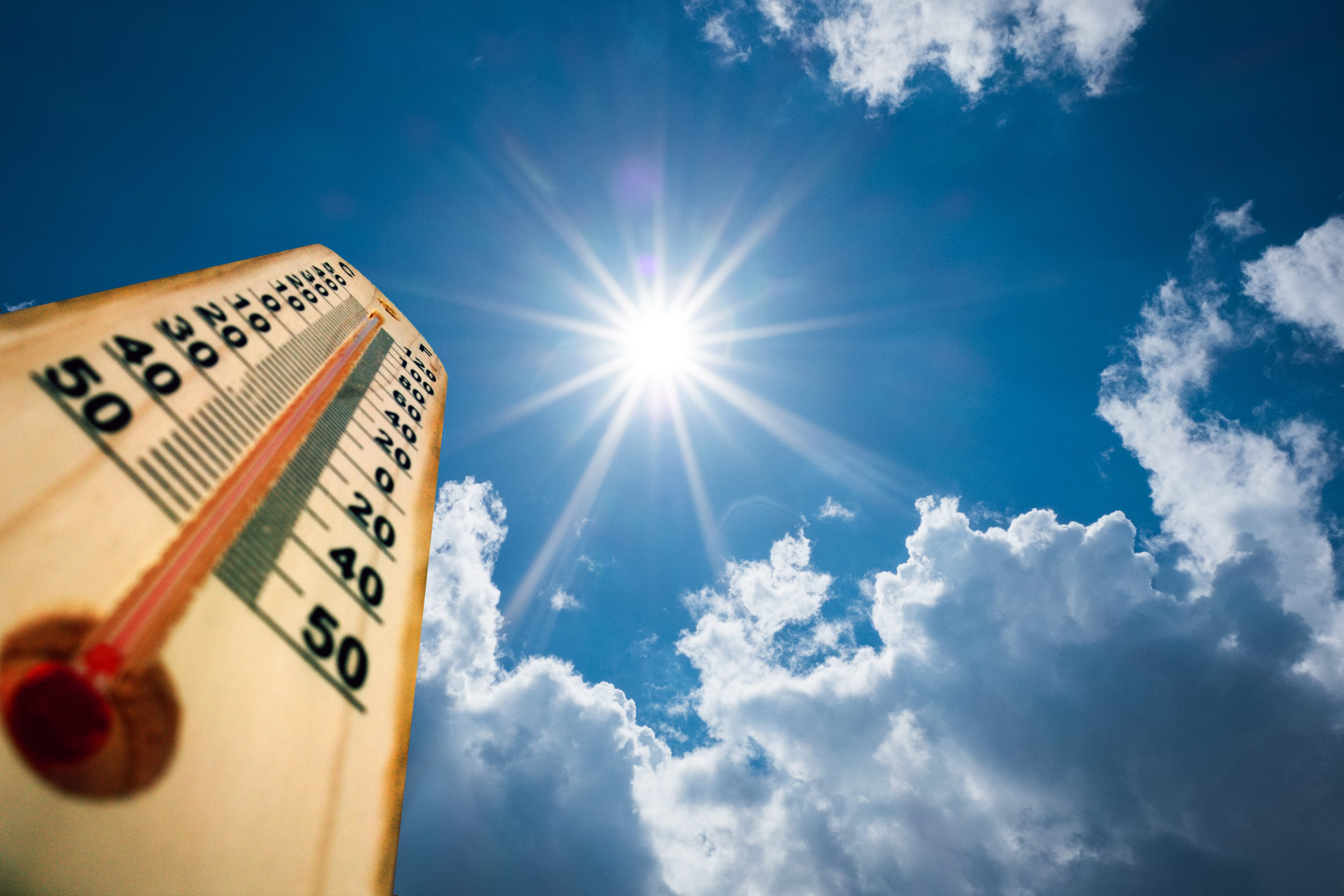hot temperature outside